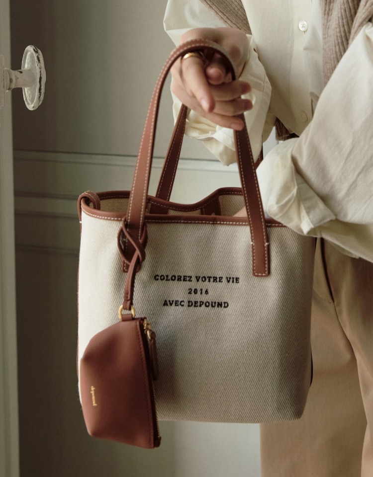 [소녀시대 수영 착용]dear bag (tote) - beige twill (M)