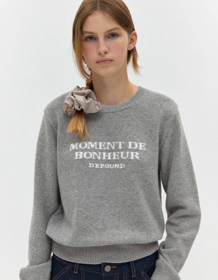 moment knit - gray