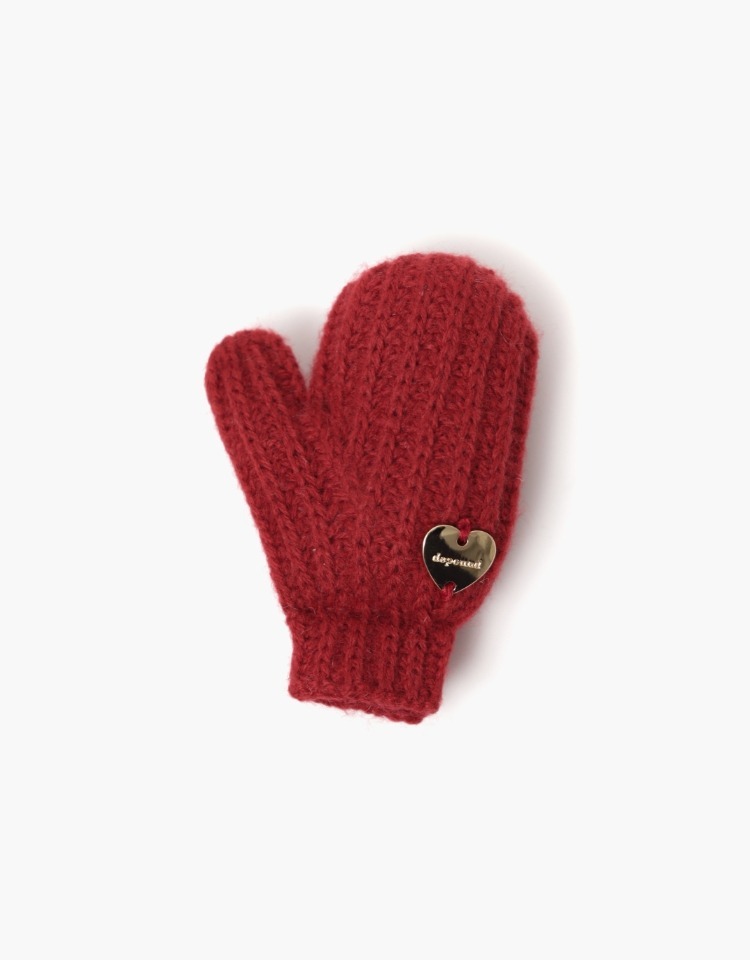 knit gloves smart tok - red