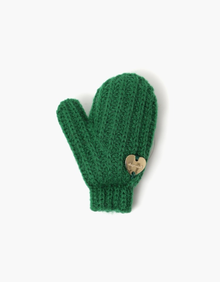 knit gloves smart tok - green