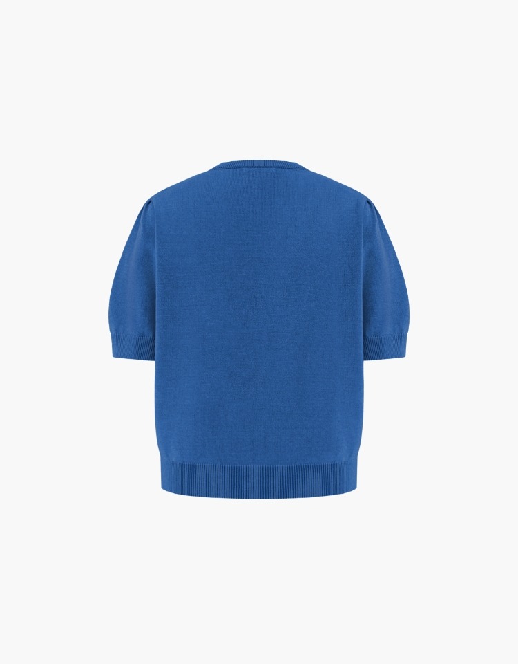 monet jacquard knit - blue