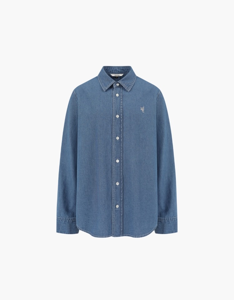 standard denim shirts - medium blue