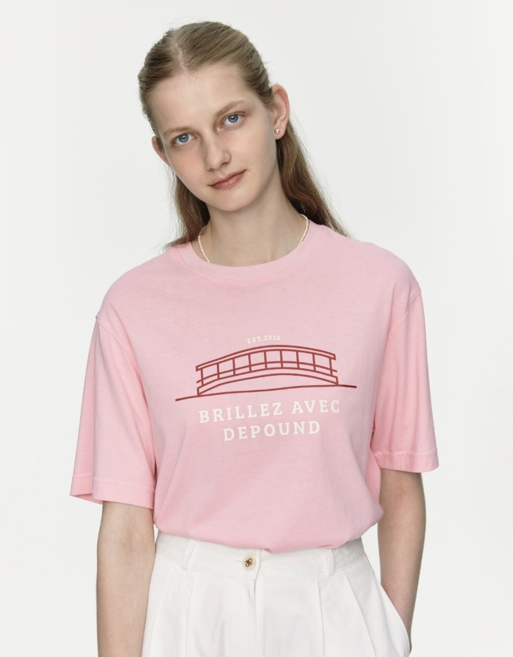 basic graphic t-shirts - pink