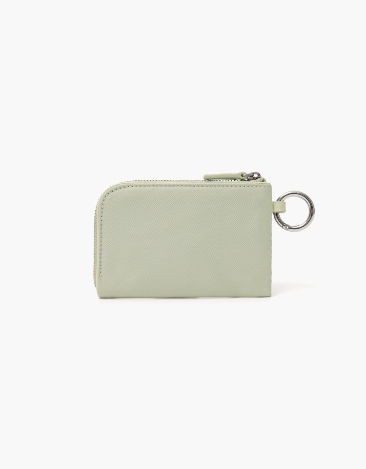 foret zip-wallet - green beige