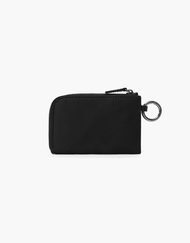foret zip-wallet - black