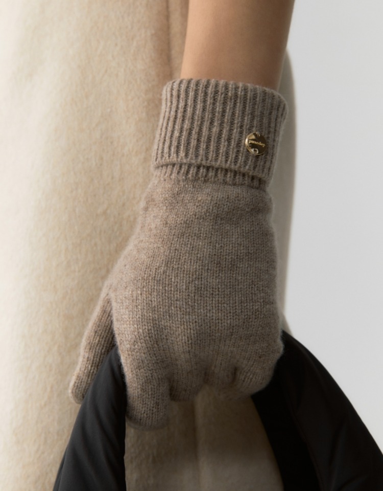 [선물포장]wool knit gloves - oatmeal