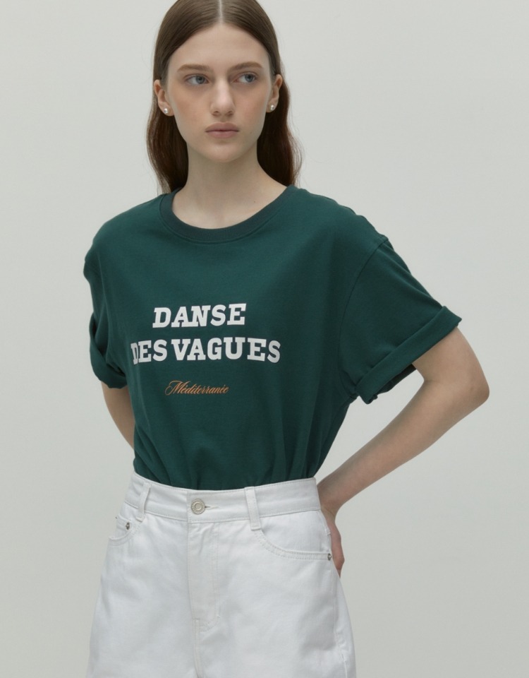 standard lettering t-shirt - green